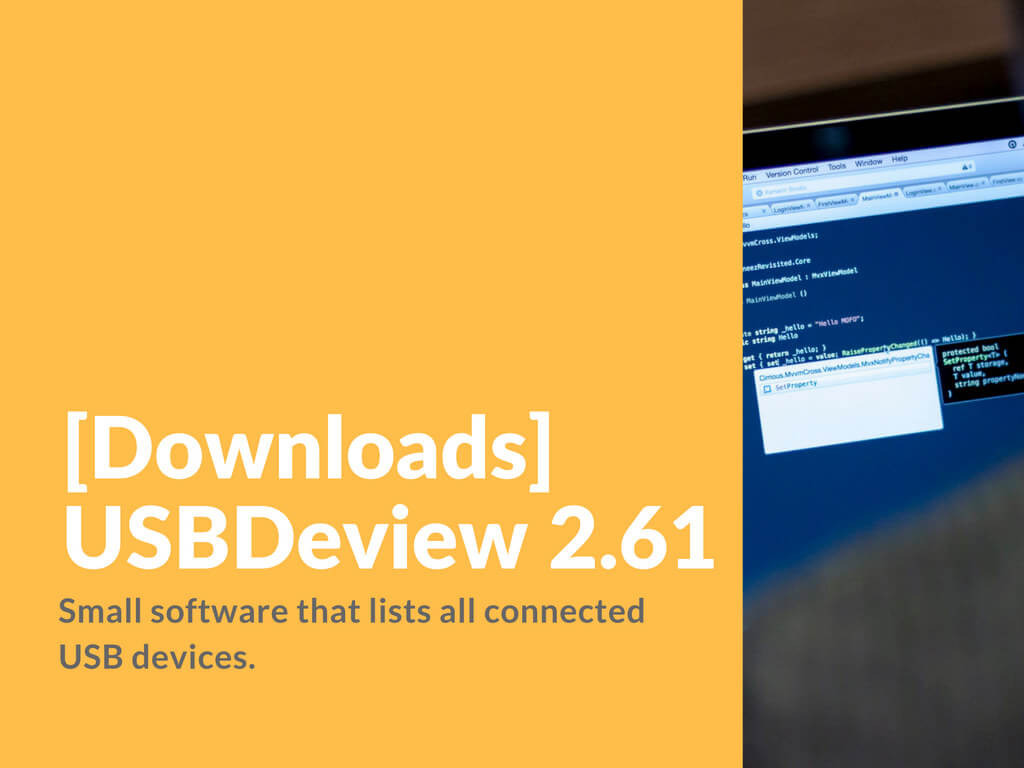 Download USBDeview 2.61