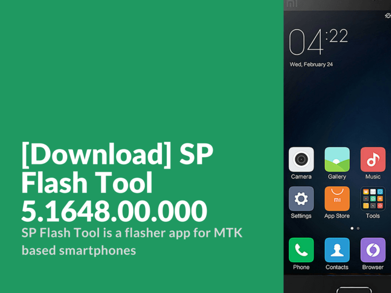 SP Flash Tool 5.1648.00.000