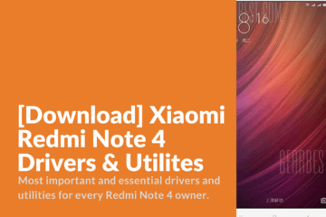 Redmi Note 4 Drivers & Utilites