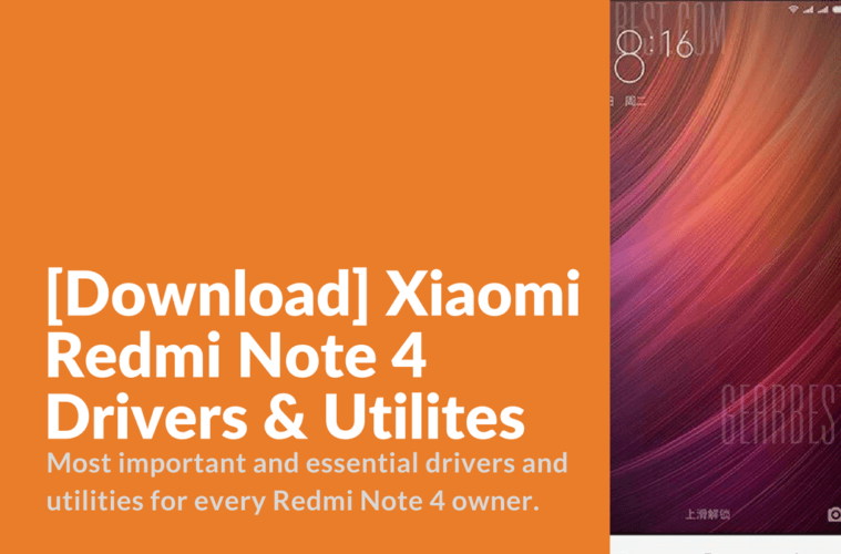 [Download] Xiaomi Redmi Note 4 Drivers & Utilites - Xiaomi 