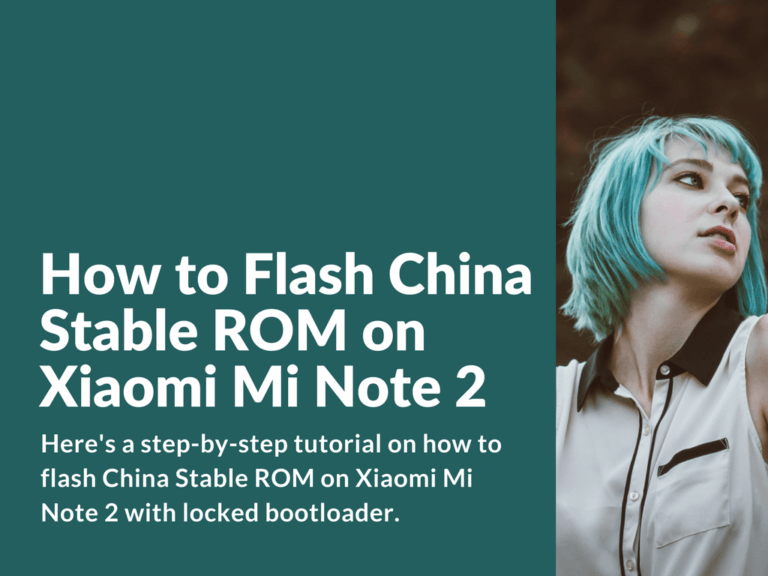 Flash locked bootloader Mi Note 2