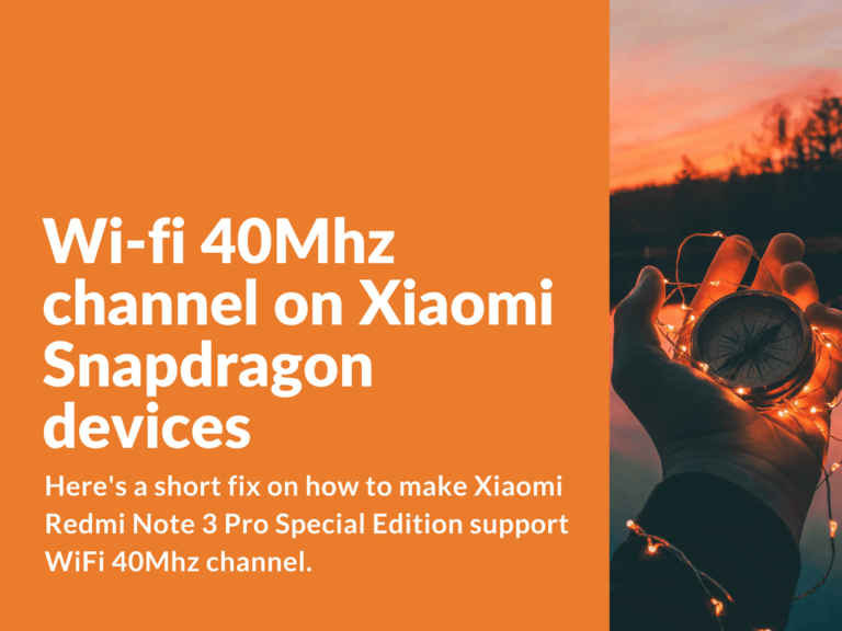 Fix to support WiFi 40Mhz channel on Xiaomi devices powered by Snapdragon
