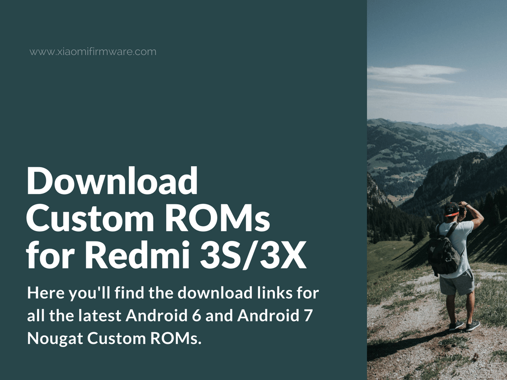Latest Custom ROMs for Redmi 3S and Redmi 3X