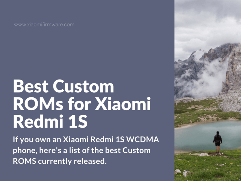 Latest Custom ROMs for Redmi 1S WCDMA