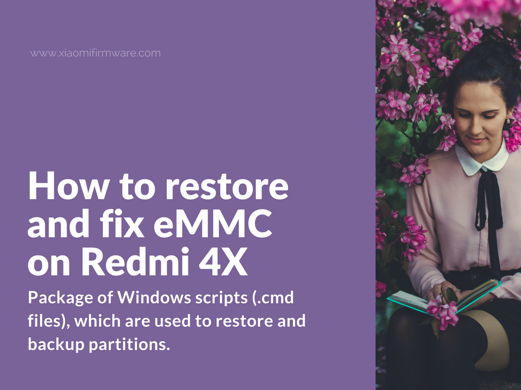 Restore eMMC partition and unbrick Redmi 4X