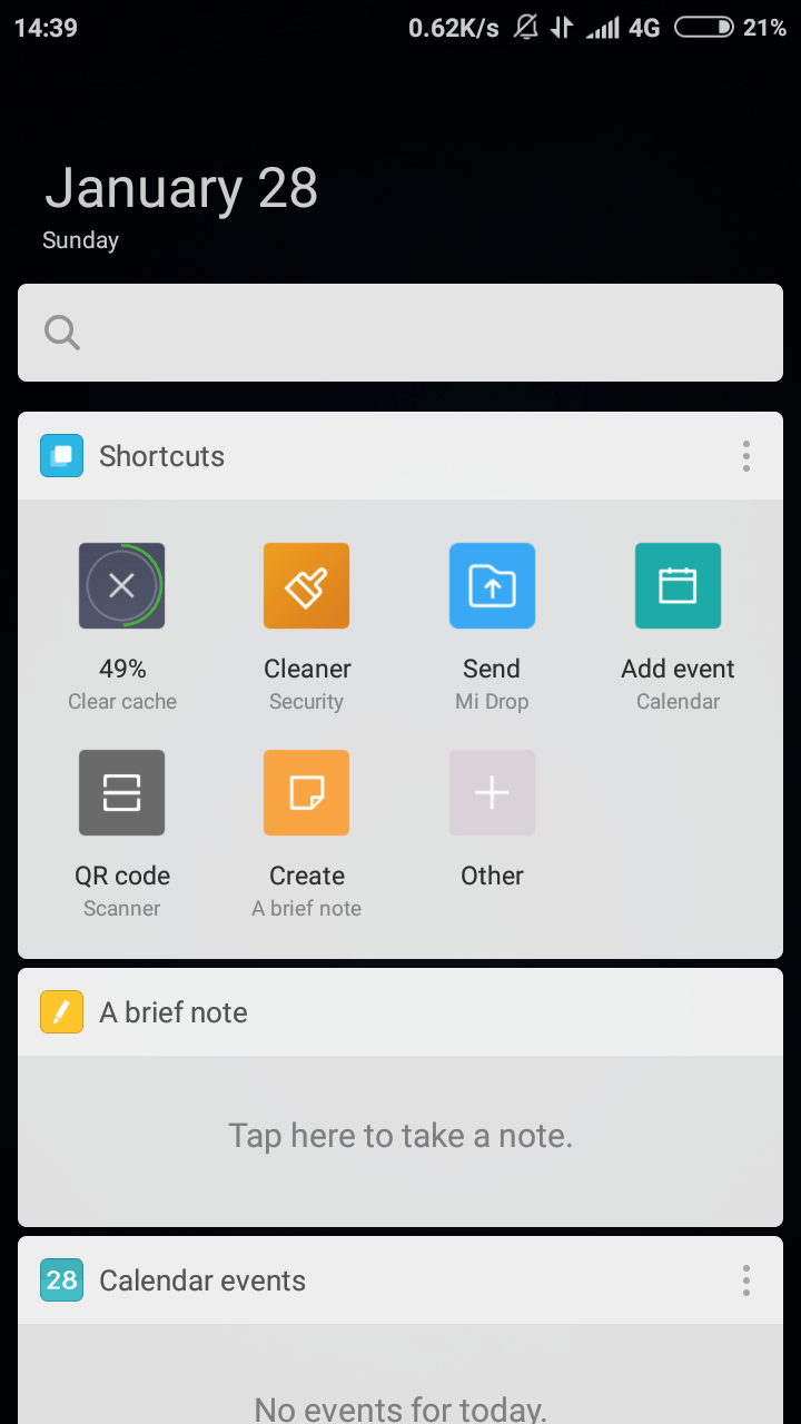  New dashboard where you can add shortcuts Flash Hp : tutorial flashing Redmi 4X