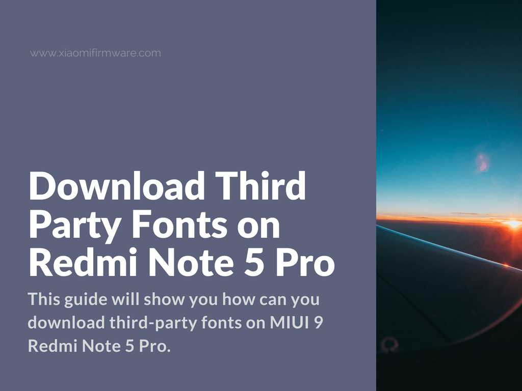Download fonts for Redmi Note 5 Pro without root