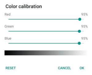 Setting RGB values