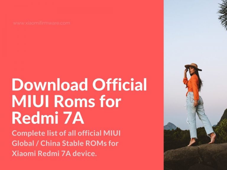 Redmi 7A latest MIUI firmware