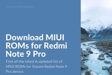 Latest Redmi Note 9 Pro Firmware